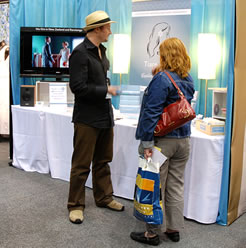 Andy at our stand at the Wellington Wedding Show). 